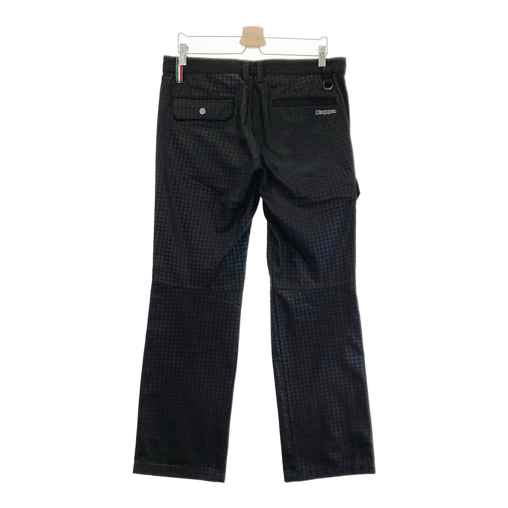 KAPPA GOLF カッパゴルフ パンツ 千鳥 ブラック系 85 【中古】ゴルフウェア メンズ