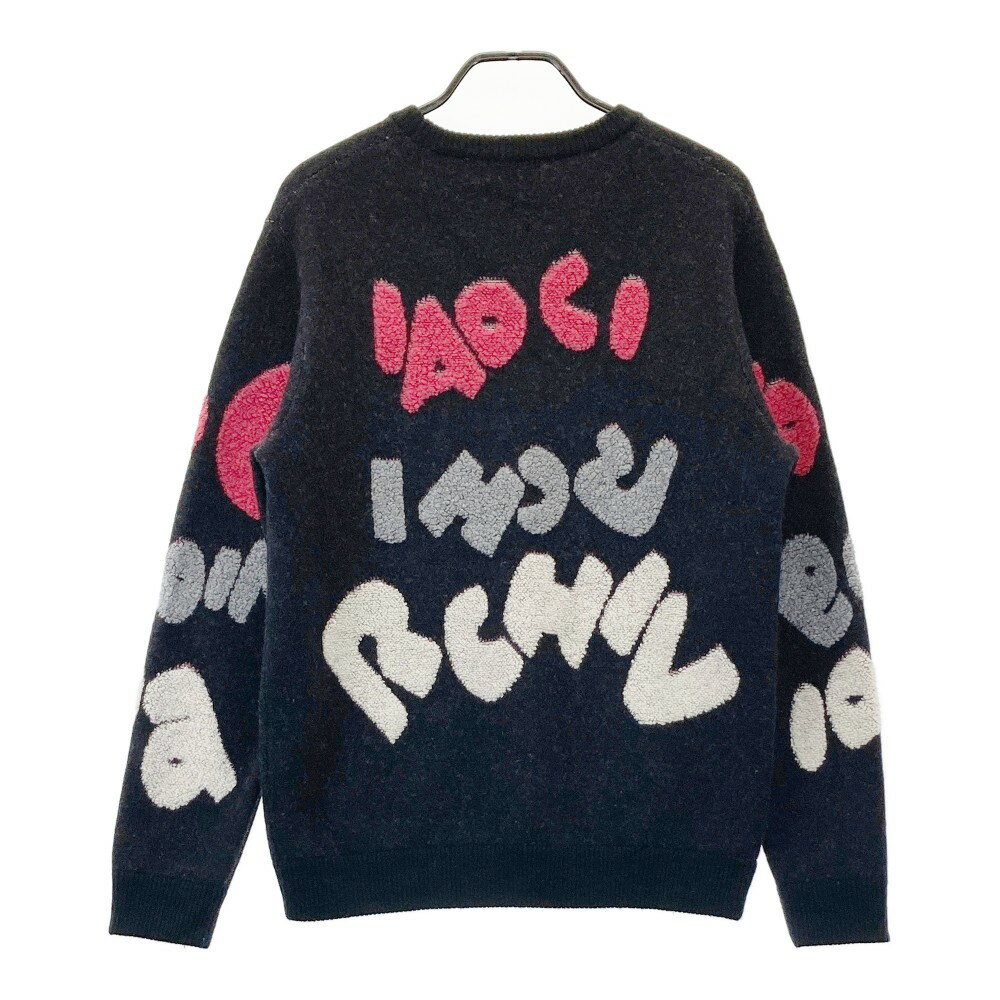 ARCHIVIO アルチビオ ニットセーター ウール混 ブラック系 48 【中古】ゴルフウェア メンズ