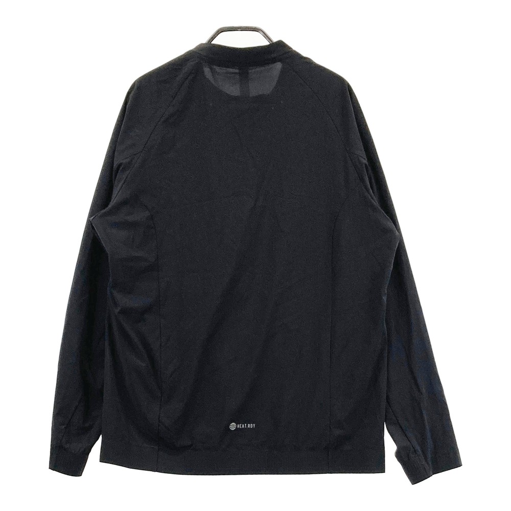 ADIDAS GOLF アディダスゴルフ HB3640 クルーネック ジップジャケット ブラック系 L 【中古】ゴルフウェア メンズ