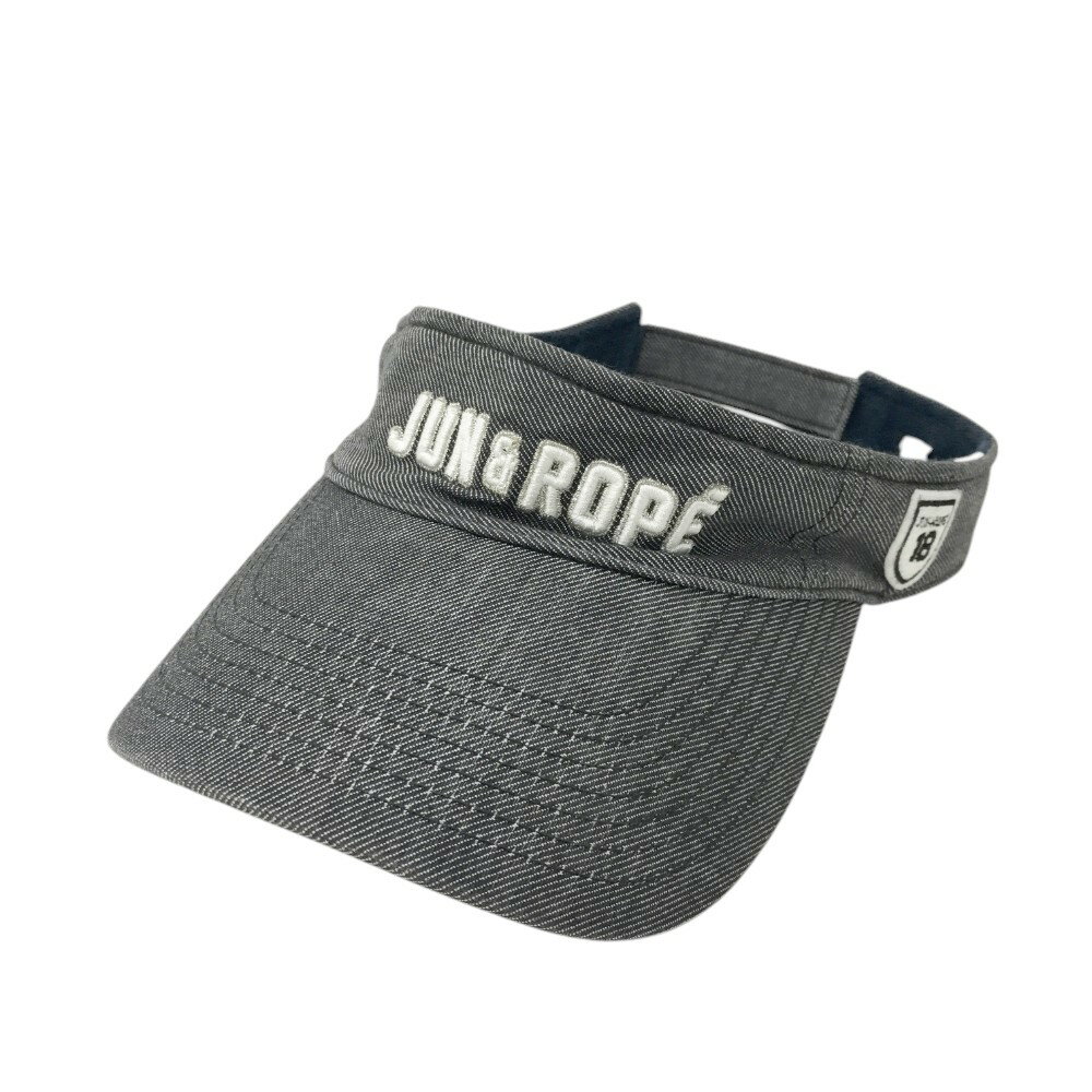 JUN&ROPE ジュン アンド ロペ サンバイザー グレー系 【中古】ゴルフウェア