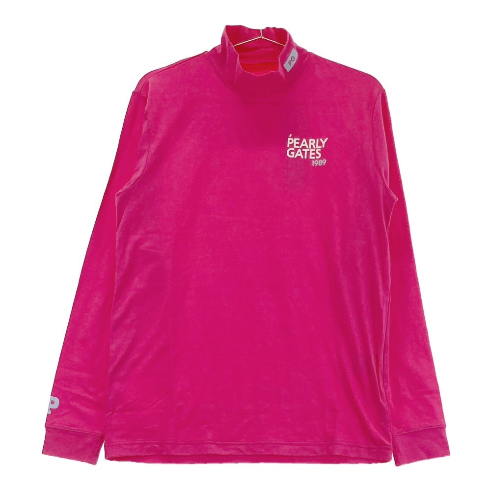 PEARLY GATES パーリーゲイツ 2024年モデル ハイネック 長袖Tシャツ バックプリン...