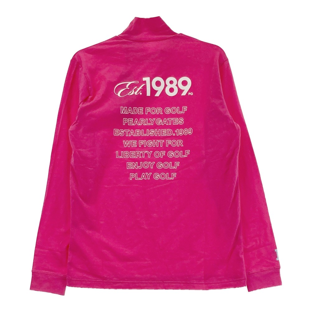 PEARLY GATES パーリーゲイツ 2024年モデル ハイネック 長袖Tシャツ バックプリン...