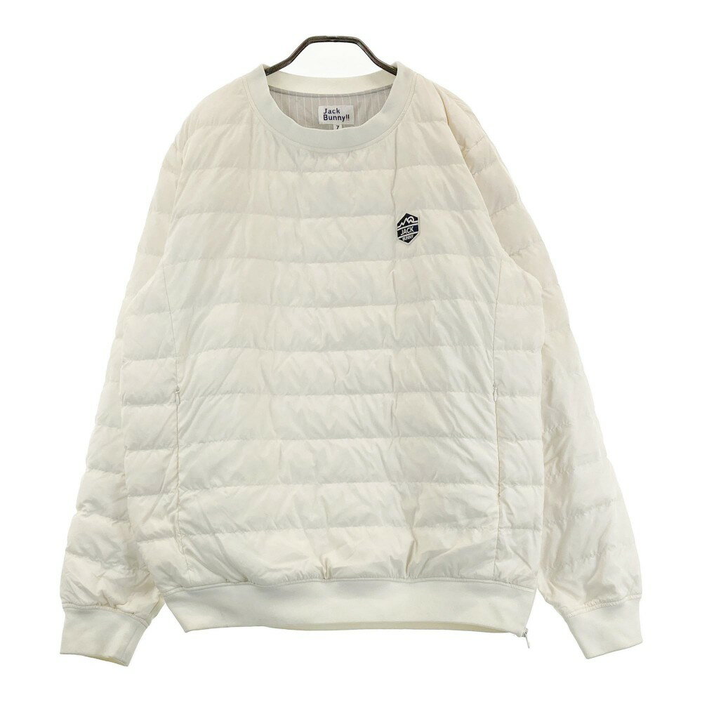 未使用品 パーリーゲイツ スニード 蓄熱裏地 ロゴ プリント アイボリー 白 1240101367861_1.jpg
