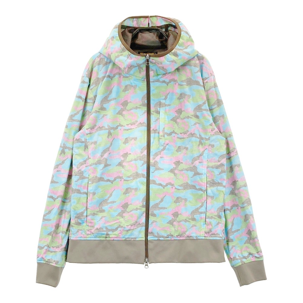 ROSASEN ロサーセン ジップジャケット カモフラ ブルー系 50 【中古】ゴルフウェア メンズ