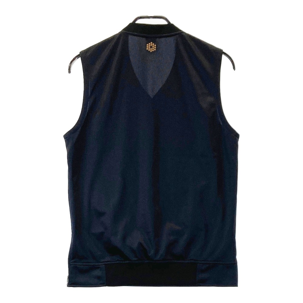 PUMA GOLF プーマゴルフ Vネックベスト カモフラ柄 ブラック系 M 【中古】ゴルフウェア メンズ