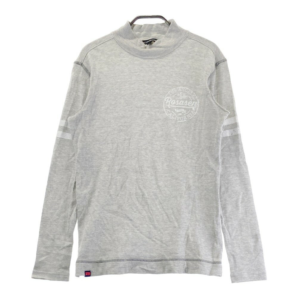ROSASEN ロサーセン ハイネック 長袖ニットTシャツ グレー系 M 【中古】ゴルフウェア メンズ