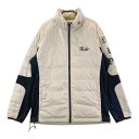 DANCE WITH DRAGON ダンスウィズドラゴン ダウン切替 ジップジャケット ベージュ系 4 【中古】ゴルフウェア メンズ