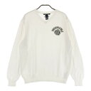ZOY ゾーイ 071372750 Vネック ニットセーター ホワイト系 2 【中古】ゴルフウェア メンズ