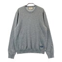 GUCCI グッチ 642794 ニット セーター カシミヤ グレー系 M 【中古】メンズ