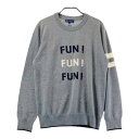 23区GOLF ニジュウサンクゴルフ ニット セーター グレー系 L 【中古】ゴルフウェア メンズ