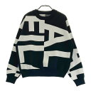 FILA GOLF フィラゴルフ ニットセーター 総柄 ブラック系 M 【中古】ゴルフウェア メンズ