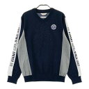 ADABAT アダバット MITSUKE KNIT ニットセーター ネイビー系 48 【中古】ゴルフウェア メンズ