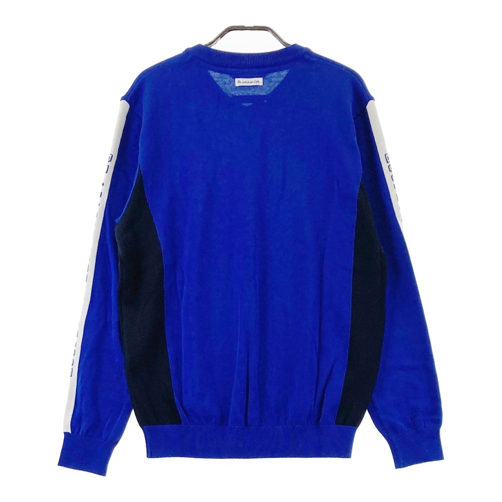 ADABAT アダバット MITSUKE KNIT ニットセーター ブルー系 48 【中古】ゴルフウェア メンズ