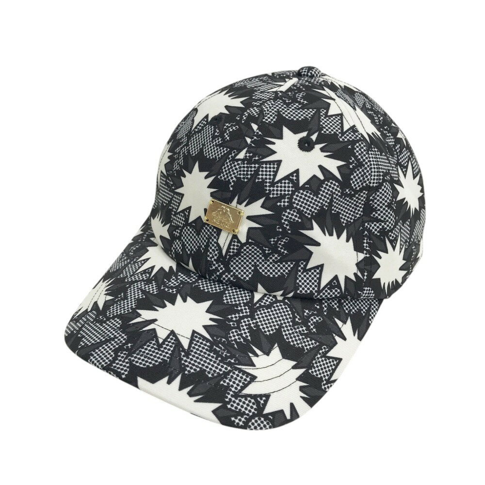 KAPPA GOLF カッパゴルフ キャップ 総柄 ブラック系 F 【中古】ゴルフウェア