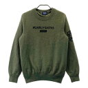 PEARLY GATES パーリーゲイツ カシミヤニットセーター カーキ系 4 【中古】ゴルフウェア メンズ