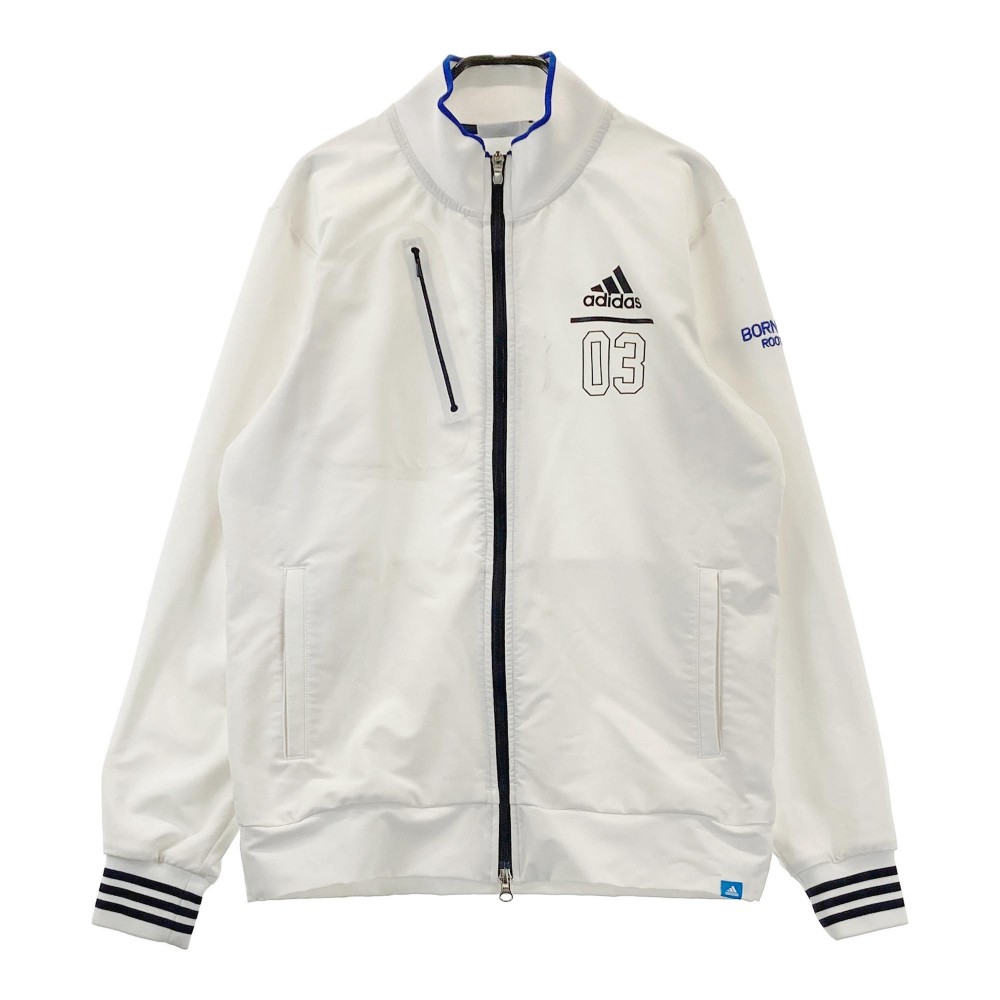 ADIDAS GOLF アディダスゴルフ M73648 ジップジャケット ホワイト系 L 【中古】ゴルフウェア メンズ