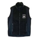 DANCE WITH DRAGON ダンスウィズドラゴン ジップベスト 裏起毛 ブラック系 2 【中古】ゴルフウェア メンズ