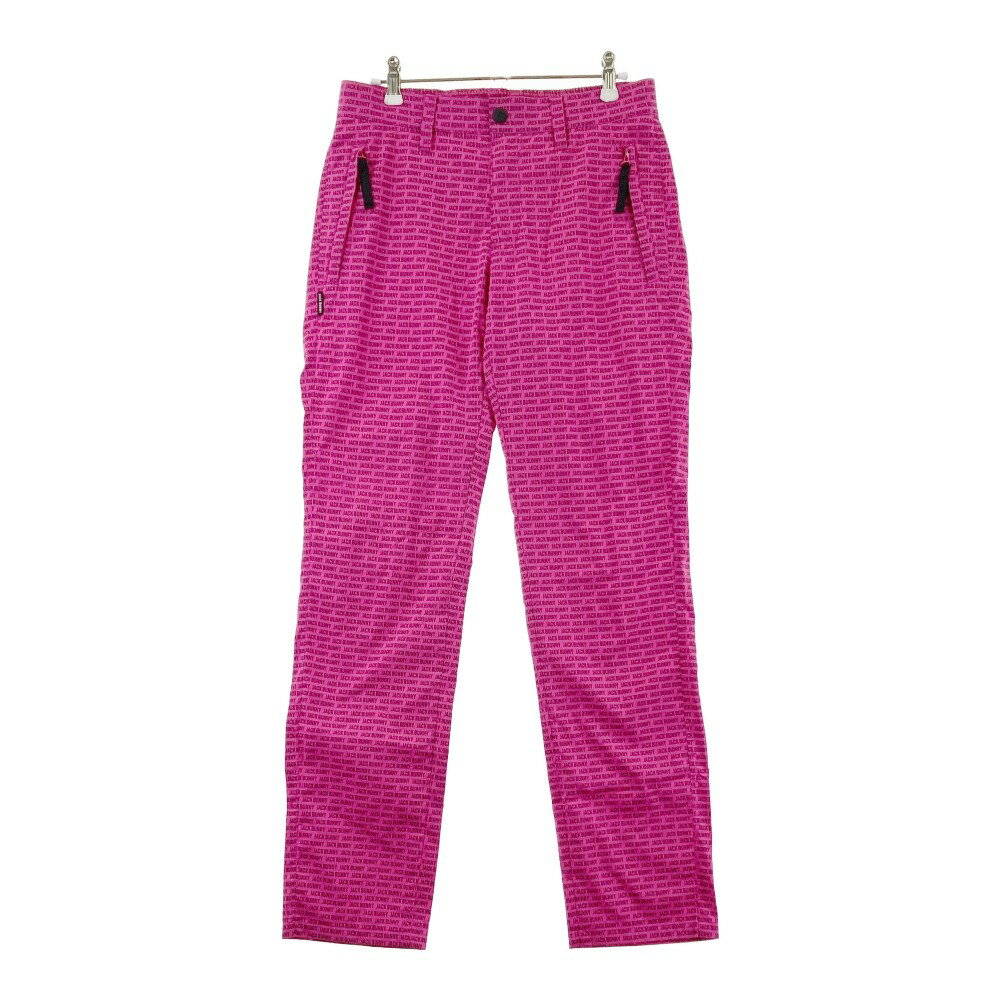 JACK BUNNY ジャックバニー ロングパンツ 総柄 ピンク系 4 【中古】ゴルフウェア メンズ