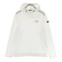CALLAWAY キャロウェイ フード付 裏起毛 長袖Tシャツ ホワイト系 LL 【中古】ゴルフウェア メンズ(4)