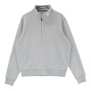 FOOT JOY フットジョイ ハーフジップ ニット セーター グレー系 M 【中古】ゴルフウェア メンズ