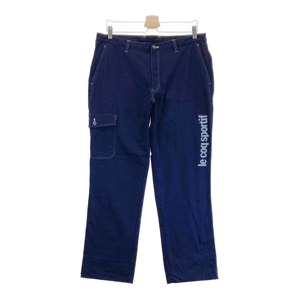 LE COQ GOLF ルコックゴルフ 裏起毛 ロングパンツ ネイビー系 92 【中古】ゴルフウェア メンズ