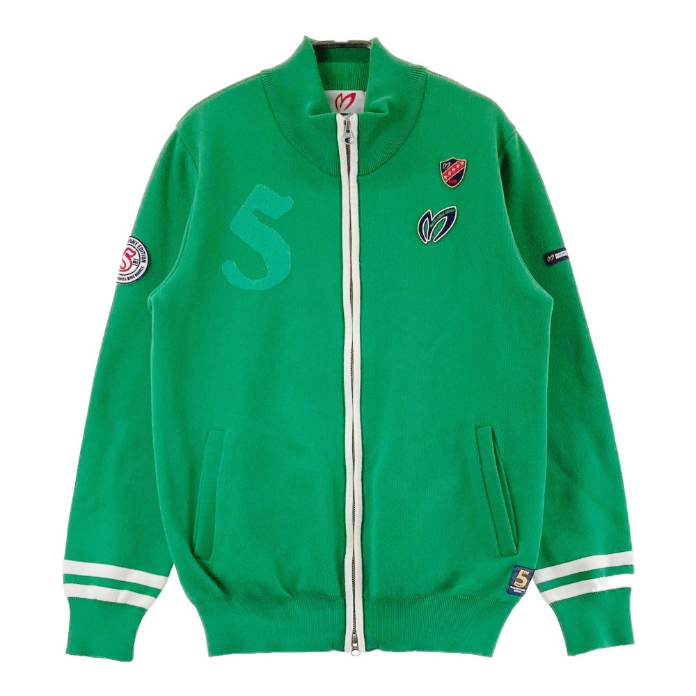 MASTER BUNNY EDITION マスターバニーエディション ニット ジップジャケット グリーン系 5 【中古】ゴルフウェア メンズ