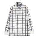 ADMIRAL アドミラル 長袖ポロシャツ チェック柄 ネイビー系 LL 【中古】ゴルフウェア メンズ(4)