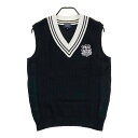 PEARLY GATES パーリーゲイツ ニットベスト ブラック系 5 【中古】ゴルフウェア メンズ