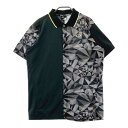 OAKLEY オークリー 433338JP 半袖ポロシャツ 総柄 ブラック系 L 【中古】ゴルフウェア メンズ(4)