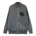 MARK&LONA マークアンドロナ 裏地付 ニット ジャケット グレー系 M 【中古】ゴルフウェア メンズ(4)