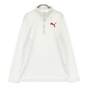 PUMA GOLF プーマゴルフ 長袖ポロシャツ ホワイト系 L 【中古】ゴルフウェア メンズ(4)