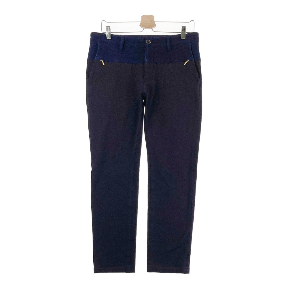 MARK&LONA マークアンドロナ 裏起毛 ストレッチパンツ ネイビー系 L 【中古】ゴルフウェア メンズ