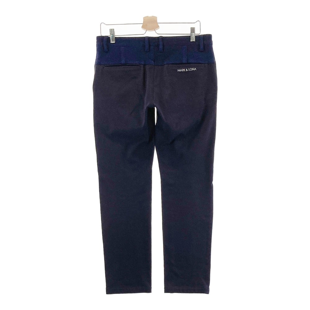 MARK&LONA マークアンドロナ 裏起毛 ストレッチパンツ ネイビー系 L 【中古】ゴルフウェア メンズ