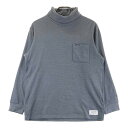 TRAVIS MATHEW トラビスマシュー 7AG050 タートルネック 長袖Tシャツ ボーダー柄 グレー系 L 【中古】ゴルフウェア メンズ(4)