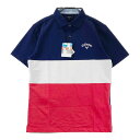 CALLAWAY キャロウェイ 半袖ポロシャツ ネイビー系 L 【中古】ゴルフウェア メンズ(4)