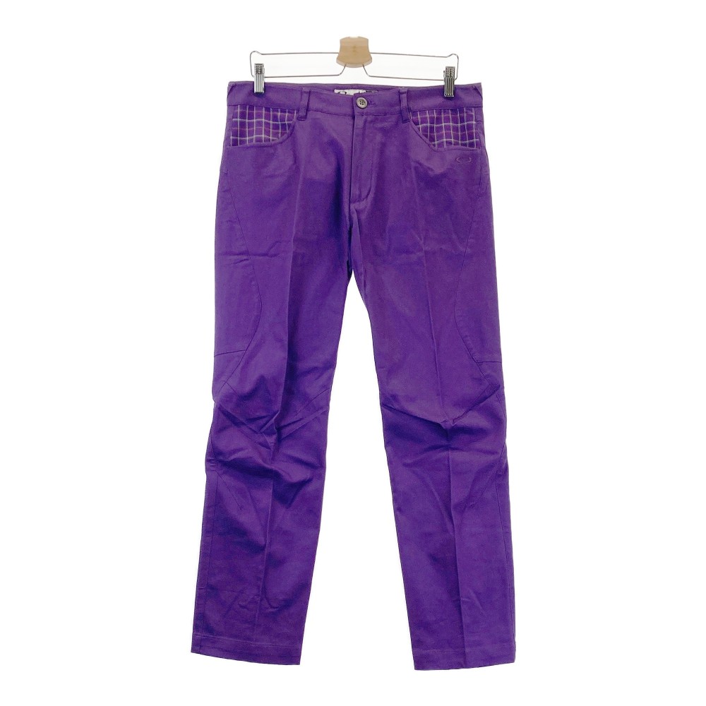 OAKLEY オークリー ストレッチパンツ パープル系 34 【中古】ゴルフウェア メンズ