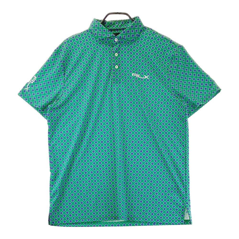 RLX ラルフローレン 半袖ポロシャツ グリーン系 LG 【中古】ゴルフウェア メンズ