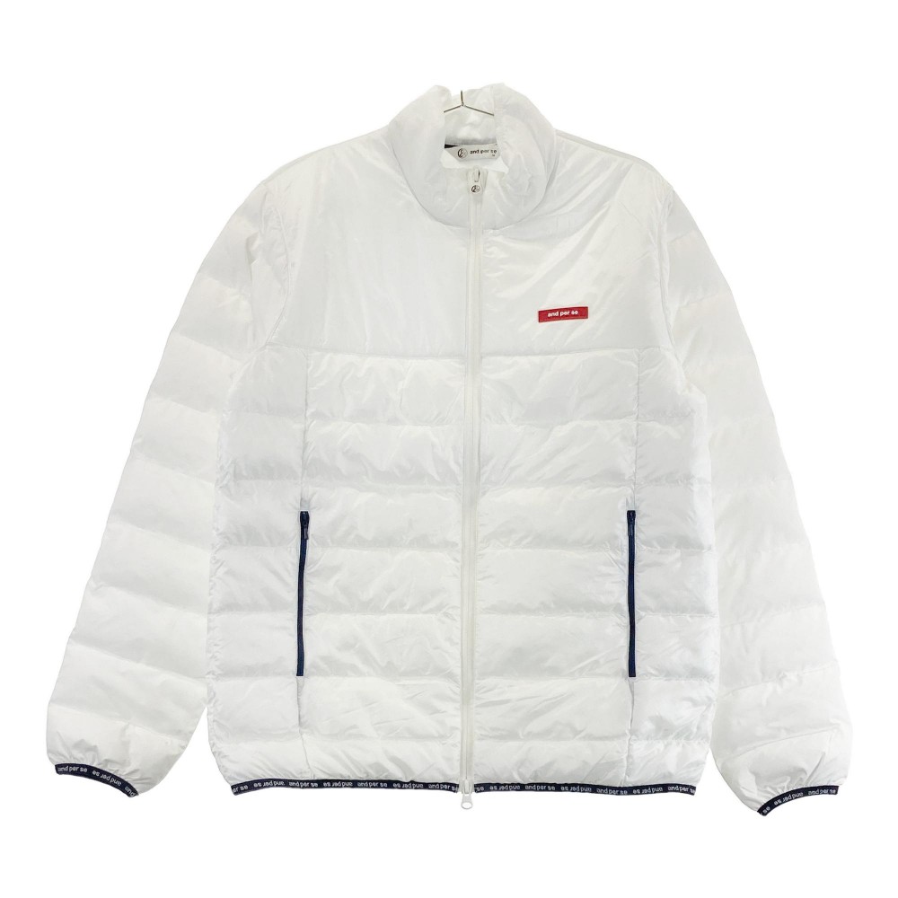 AND PER SE アンパスィ 2023年モデル 中綿ジャケット ホワイト系 M 【中古】ゴルフウェア メンズ