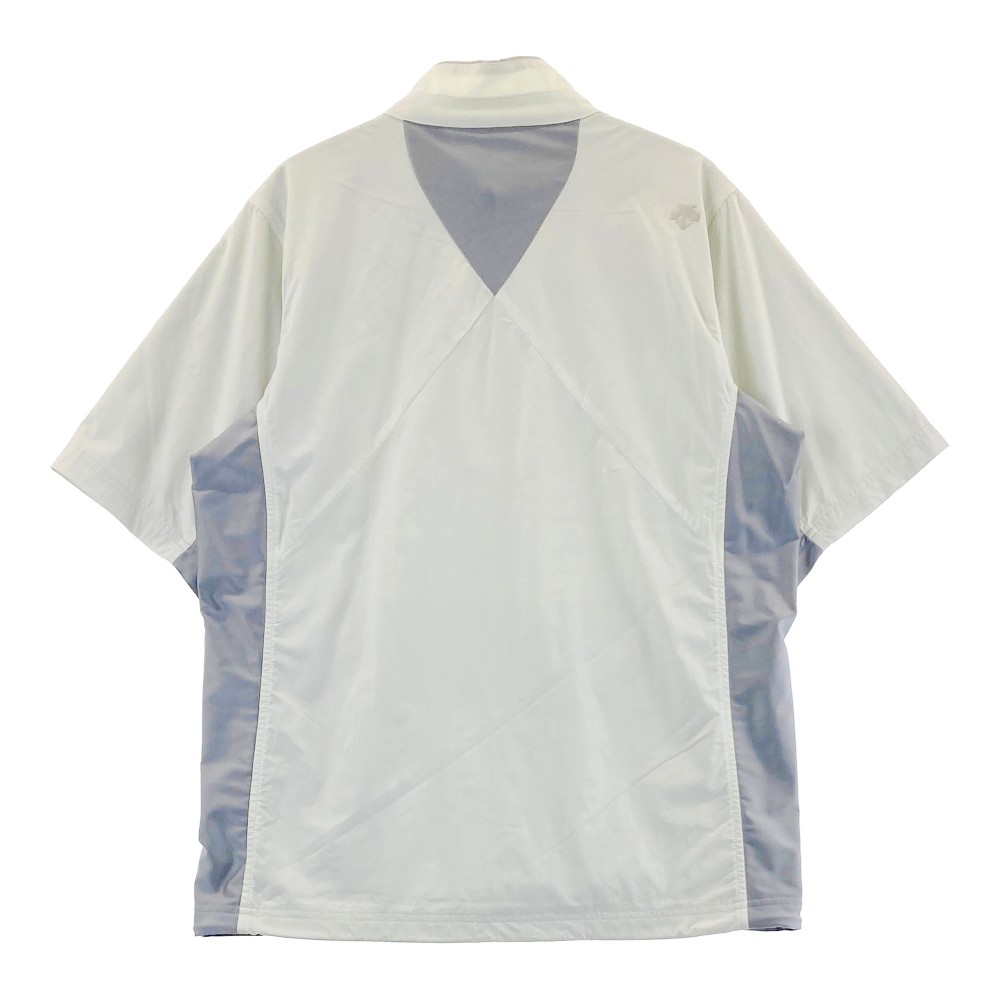 SRIXON スリクソン 蓄熱 ハーフジップ 半袖ブルゾン ホワイト系 L 【中古】ゴルフウェア メンズ