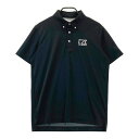 CUTTER&BUCK カッターアンドバック 半袖ポロシャツ ボタンダウン ブラック系 L 【中古】ゴルフウェア メンズ(4)