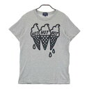 PEARLY GATES パーリーゲイツ 半袖Tシャツ アイスクリームプリント グレー系 4 【中古】ゴルフウェア メンズ(4)