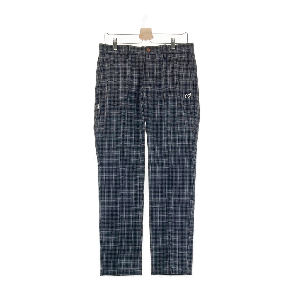 MASTER BUNNY EDITION マスターバニーエディション ストレッチ ロングパンツ チェック柄 グレー系 4 【中古】ゴルフウェア メンズ