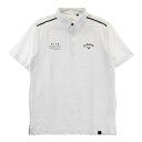 CALLAWAY キャロウェイ 半袖ポロシャツ ドットエアードッキング デジタルフラワージャカード柄 ホワイト系 L 【中古】ゴルフウェア メンズ(4)