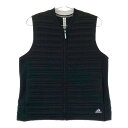 ADIDAS GOLF アディダスゴルフ GT3375 ジップベスト ブラック系 OT 【中古】ゴルフウェア メンズ