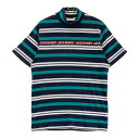 JACK BUNNY ジャックバニー ハイネック 半袖Tシャツ ボーダー柄 ネイビー系 3 【中古】ゴルフウェア メンズ(4)
