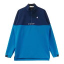 LE COQ GOLF ルコックゴルフ ハーフジップ 長袖Tシャツ ネイビー系 M 【中古】ゴルフウェア メンズ(4)