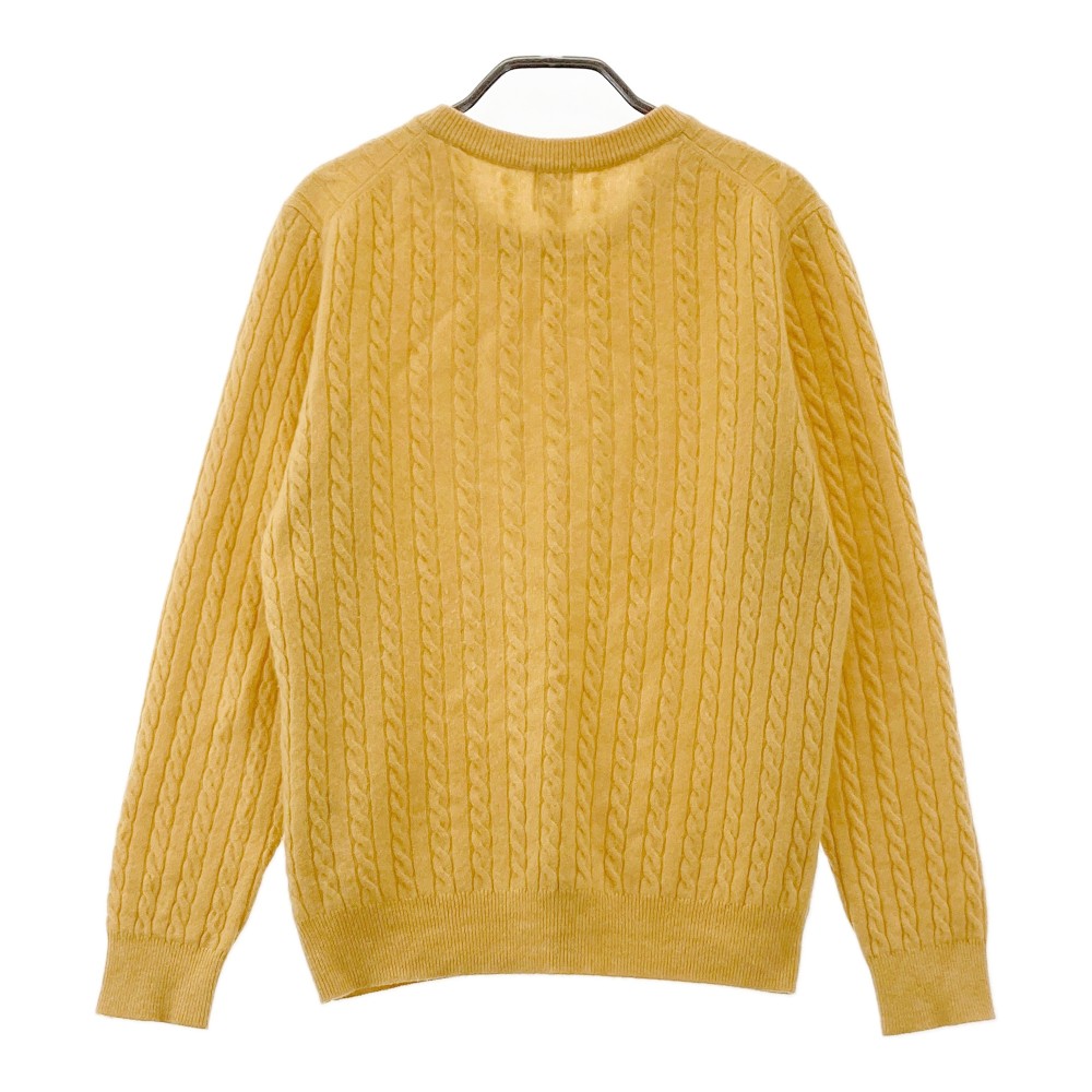 CALLAWAY SELECT キャロウェイ セレクト カシミヤ ニットセーター イエロー系 L 【中古】ゴルフウェア メンズ