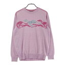 ADABAT アダバット ニットセーター ピンク系 48 【中古】ゴルフウェア メンズ