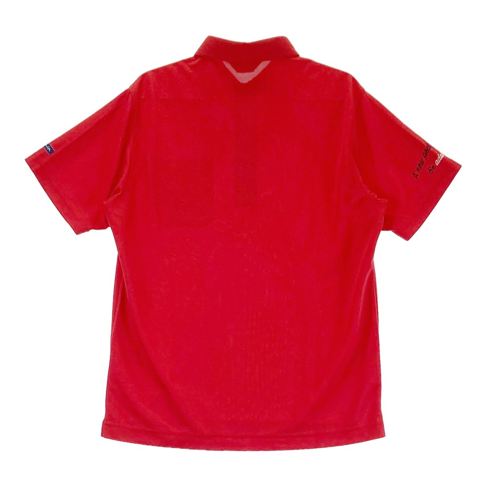 ADABAT アダバット 半袖ポロシャツ レッド系 48 【中古】ゴルフウェア メンズ