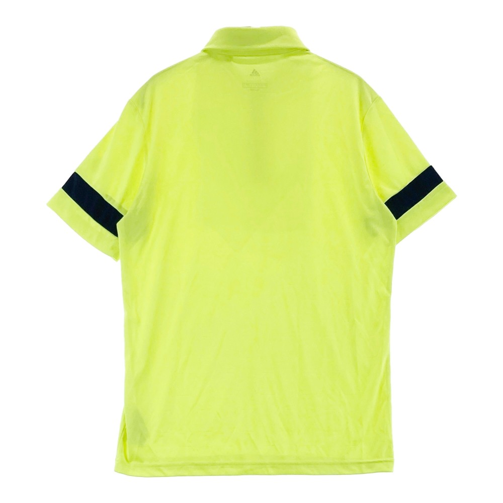 ADIDAS GOLF アディダスゴルフ FJ3837 半袖 ポロシャツ 総柄 イエロー系 L 【中古】ゴルフウェア メンズ